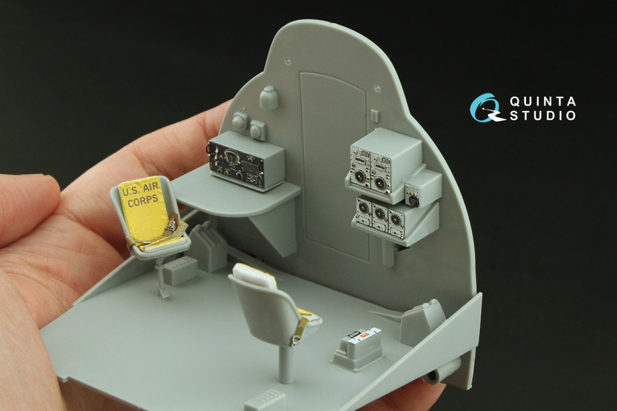 Quinta Studio QD32234 - Compartiment de l&amp;#39;opérateur radio pour Boeing B-17E/F. Intérieur coloré imprimé en 3D sur papier décalcomanie (HK models) à l&amp;#39;échelle 1/32. – Bild 10