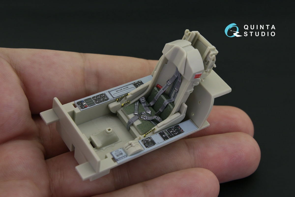 Intérieur coloré imprimé en 3D sur papier décalcomanie pour le F-5F de Quinta Studio QD32081 (pour kit KittyHawk) à l&amp;#39;échelle 1/32 – image 10