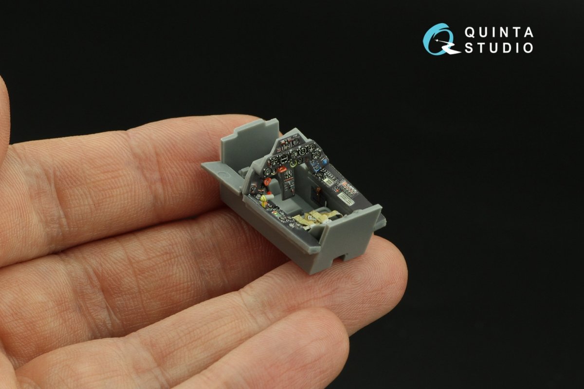 Intérieur imprimé en 3D et coloré sur papier décalcomanie Quinta Studio QD48269 Fw 190A-8 (Tamiya) 1/48 – image 8