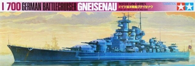 Tamiya 77520 Gneisenau (Allemagne) 1/700