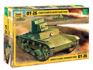 Zvezda 3540 OT-26 (Lance-flammes) Char soviétique 1/35