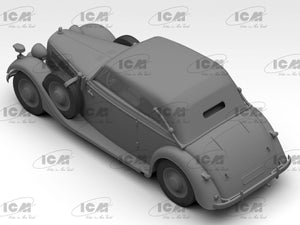 ICM 35542 Typ 320 (W142) Voiture d&amp;#39;état-major allemande décapotable de la Seconde Guerre mondiale, échelle 1/35 – immagine 6