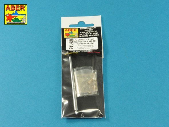 Canon allemand Aber 35L-045N de 75 mm pour Pak40 - modèle intermédiaire 1/35