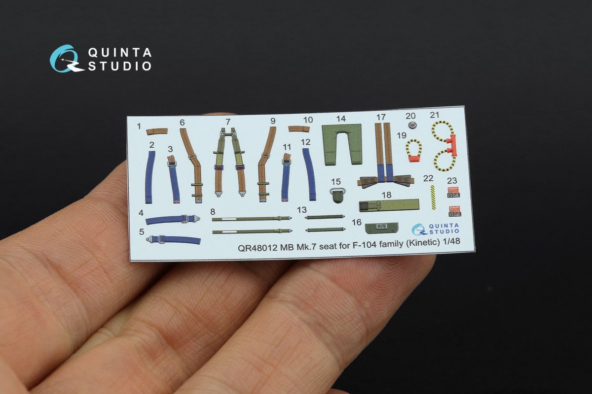Quinta Studio QR48012 Siège MB Mk.7 pour la famille F-104 (Kinetic) 1/48 – Bild 4