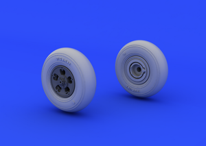 Roues Eduard 648119 Spitfire - 5 rayons, pneu lisse 1/48 (EDUARD)  – immagine 2