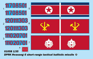 Trumpeter 01058 DPRK Hwasong 5 missile balistique tactique à courte portée 1/35  – immagine 22