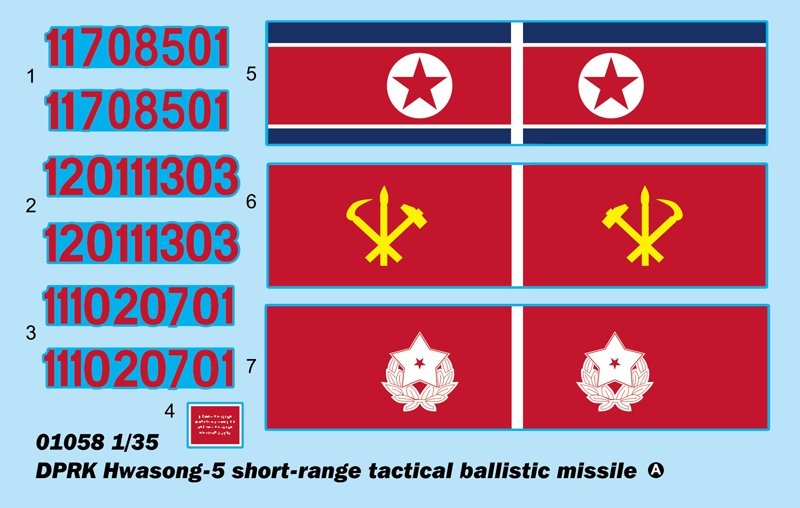 Trumpeter 01058 DPRK Hwasong 5 missile balistique tactique à courte portée 1/35  – immagine 22