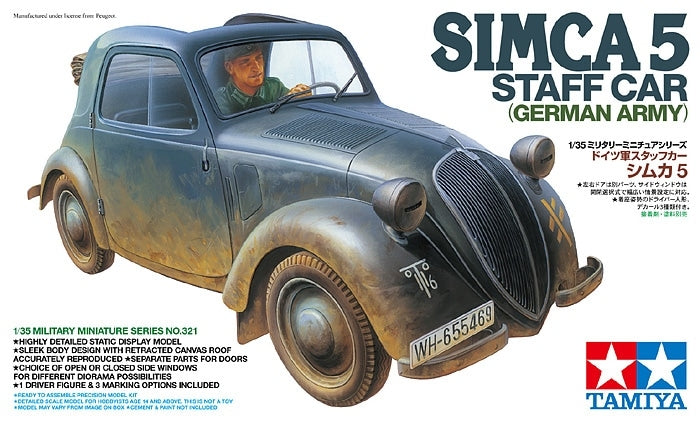 Tamiya 35321 Simca 5 Staff Car 1/35 – zdjęcie 2