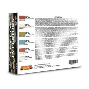 Coffret de peinture acrylique Lifecolor CS22 pour réservoirs intérieurs Axis (6 x 22 ml) – Bild 2