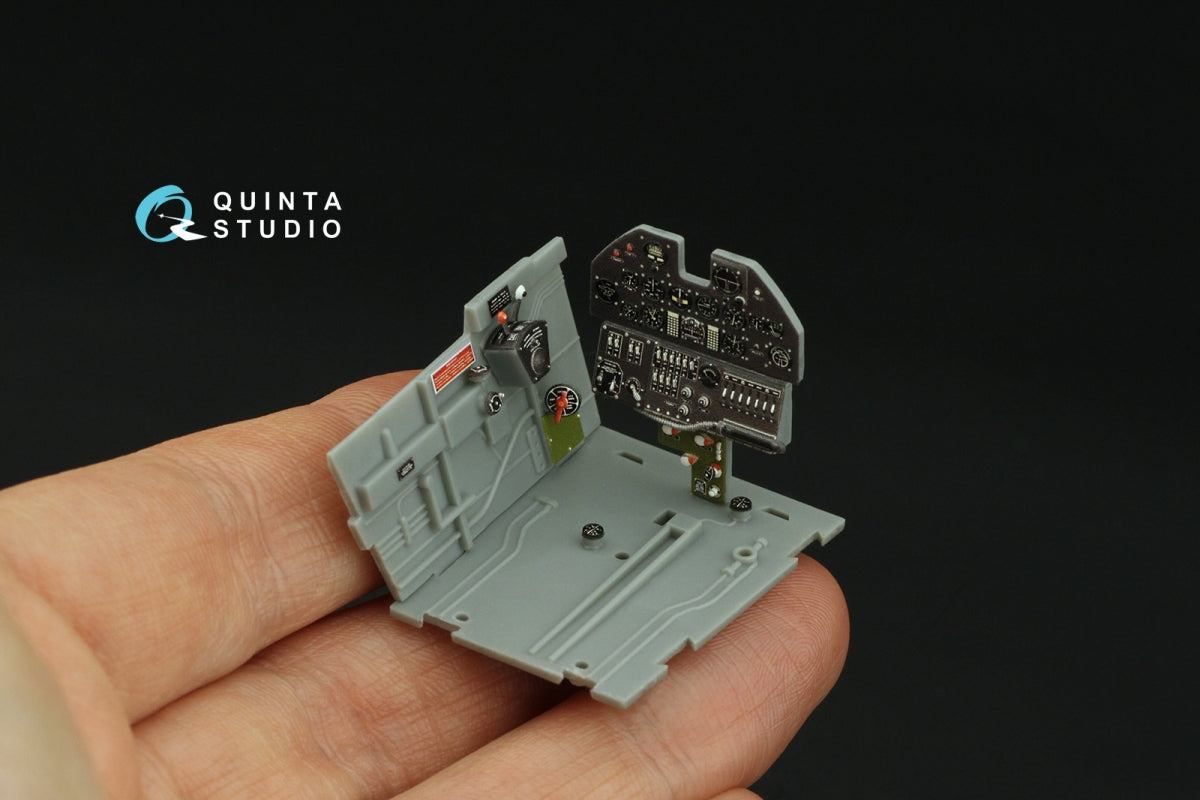 Intérieur imprimé en 3D et coloré sur papier décalcomanie Quinta Studio QD32122 P-40E War Hawk (Trumpeter) 1/32 – immagine 8