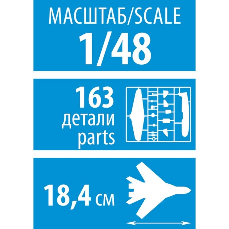 Zvezda 4833 LaGG-3 COMBATTANT SOVIÉTIQUE DE LA DEUXIÈME GUERRE MONDIALE 1/48 – immagine 8