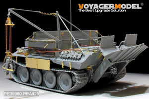 Maquette Voyager PE35980 Bergepanther Ausf.A allemand de la Seconde Guerre mondiale (type tardif, porte-outils Panther G) - Base pour TAKOM 2101 au 1/35 – Bild 5