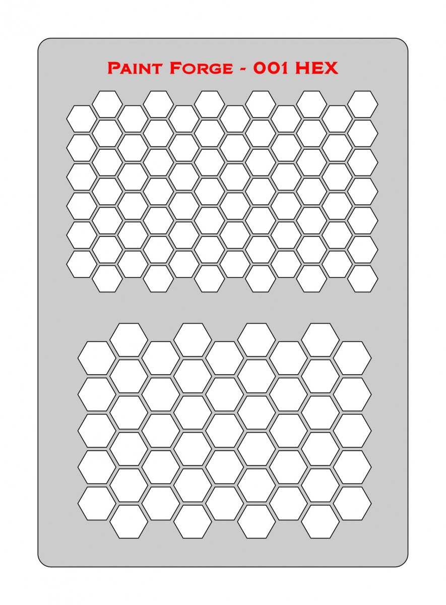 Pochoir Paint Forge PFST001M - Hexagonal