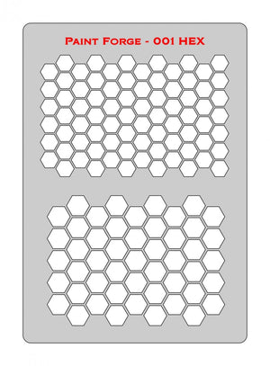 Pochoir Paint Forge PFST001M - Hexagonal