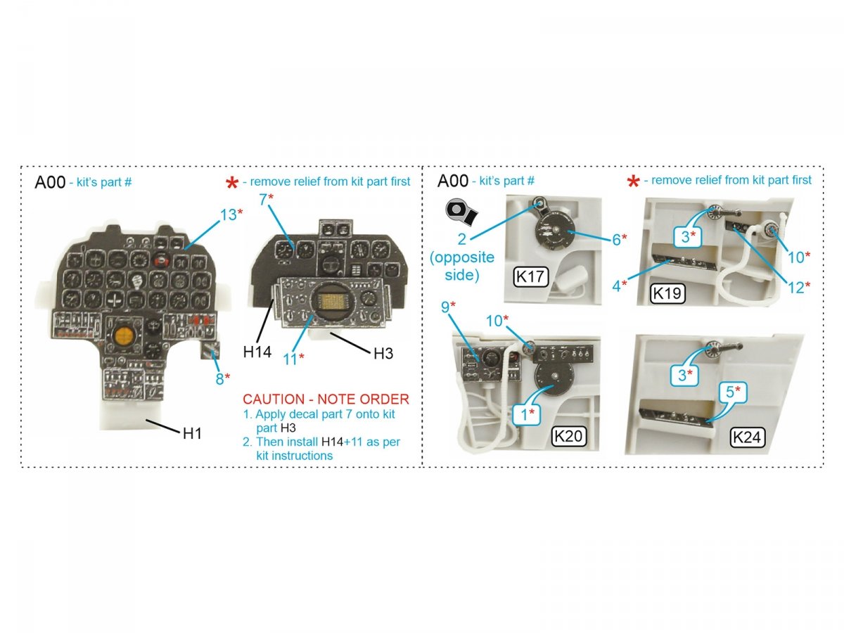 Intérieur imprimé en 3D et coloré sur papier décalcomanie Quinta Studio QDS-48363 F-82F Twin Mustang (Modelsvit) (Petite version) 1/48 – immagine 9