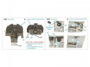 Intérieur imprimé en 3D et coloré sur papier décalcomanie Quinta Studio QDS-48363 F-82F Twin Mustang (Modelsvit) (Petite version) 1/48 – immagine 9