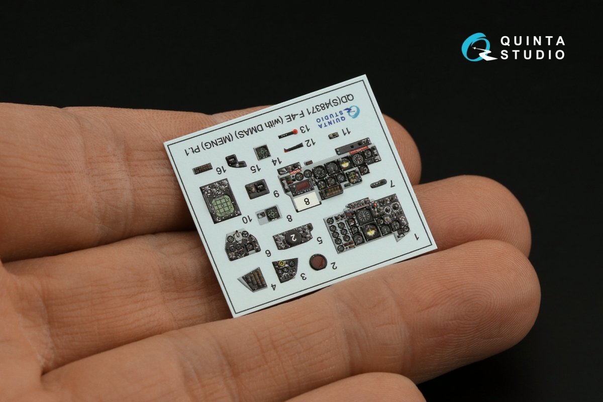 Quinta Studio QD+48371 F-4E avec intérieur imprimé en 3D et coloré DMAS sur papier décalcomanie (Meng) (avec pièces en résine imprimées en 3D) 1/48 – Bild 4