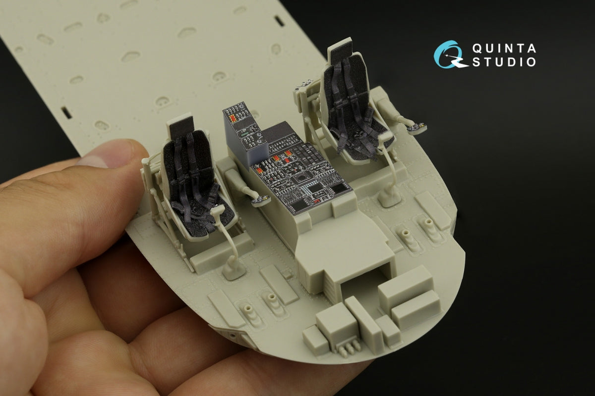 Intérieur du MH-60L Quinta Studio QD+35108 imprimé en 3D et coloré sur papier décalcomanie (Kitty Hawk) (avec pièces en résine imprimées en 3D) 1/35 – immagine 10