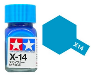 Peinture émail Tamiya X14 Bleu ciel (80014)