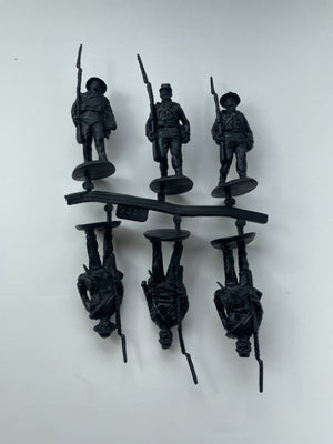 Hat 9337 Confederate Infantry Marching Set 2 - 18 figures (American Civil War 1861-1865) 1/32