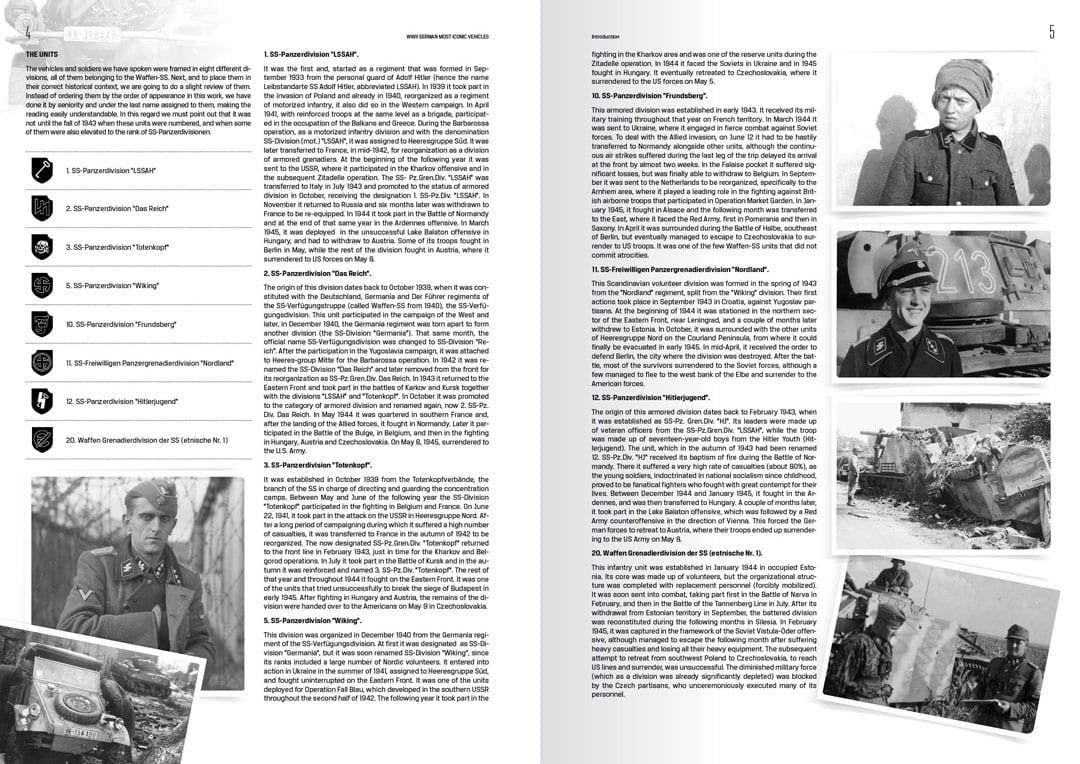 AK Interactive 514 VÉHICULES SS ALLEMANDS LES PLUS EMBLÉMATIQUES DE LA SECONDE GUERRE MONDIALE. VOLUME 1 – image 4