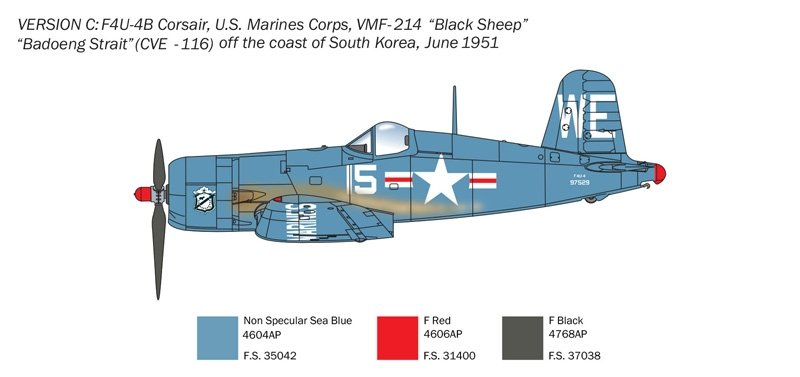 Italeri 1453 F4U-4 Corsair - Guerre de Corée 1/72 – image 6