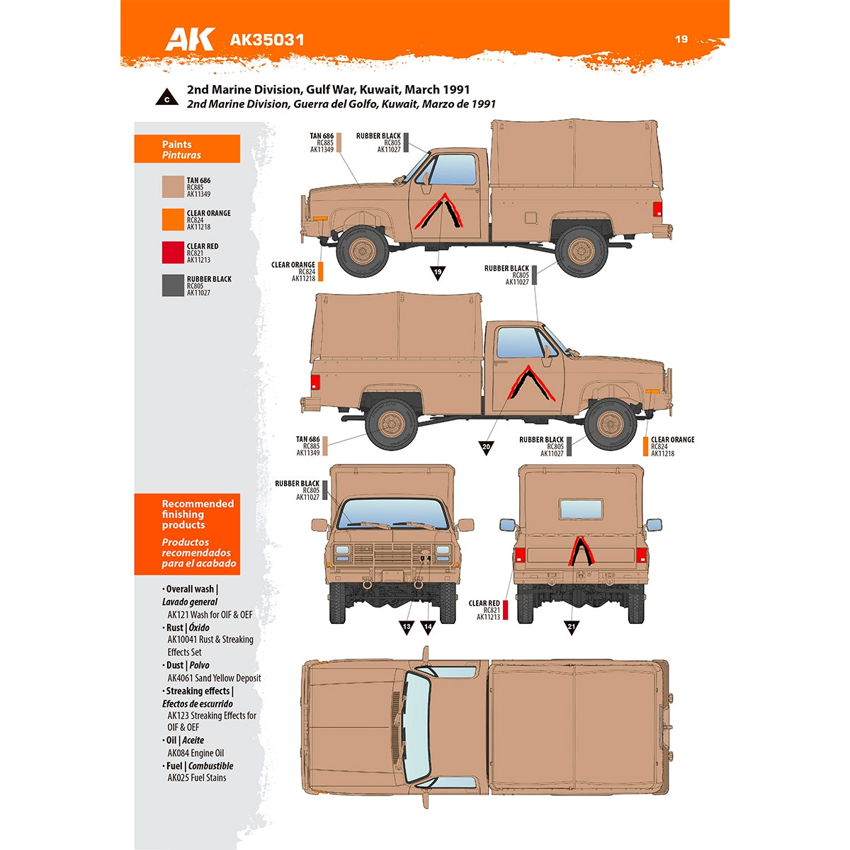 AK Interactive AK35031 M1008 TRANSPORT DE TROUPES AVEC BÂCHE 1/35  – imagen 18