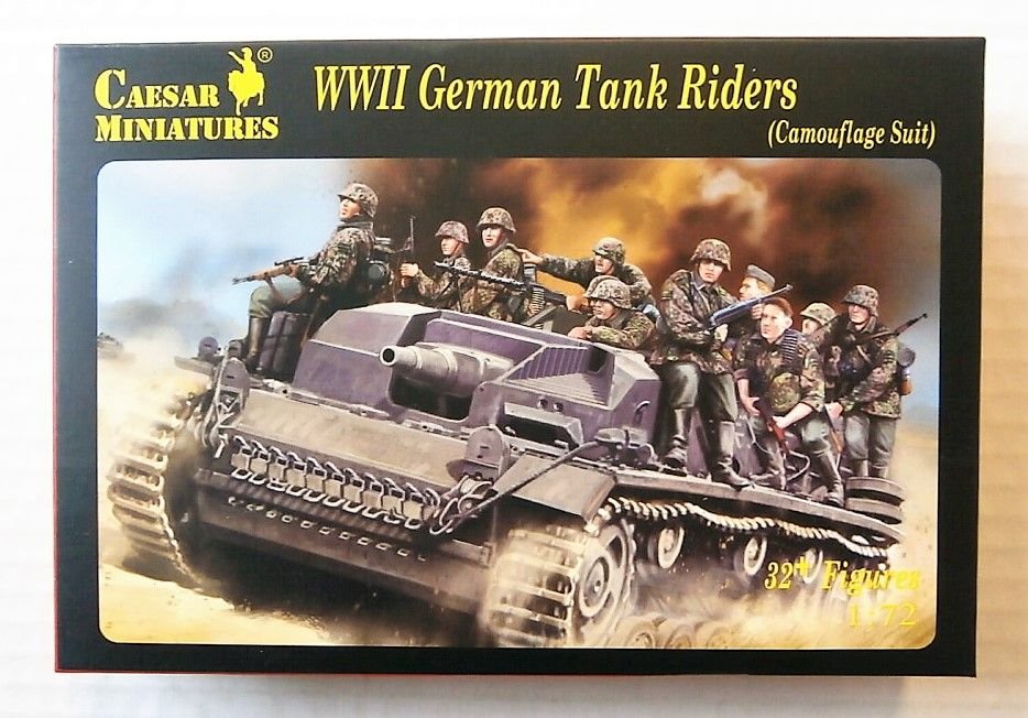 Caesar H099 Cavaliers de chars allemands de la Seconde Guerre mondiale (tenue de camouflage) 1/72