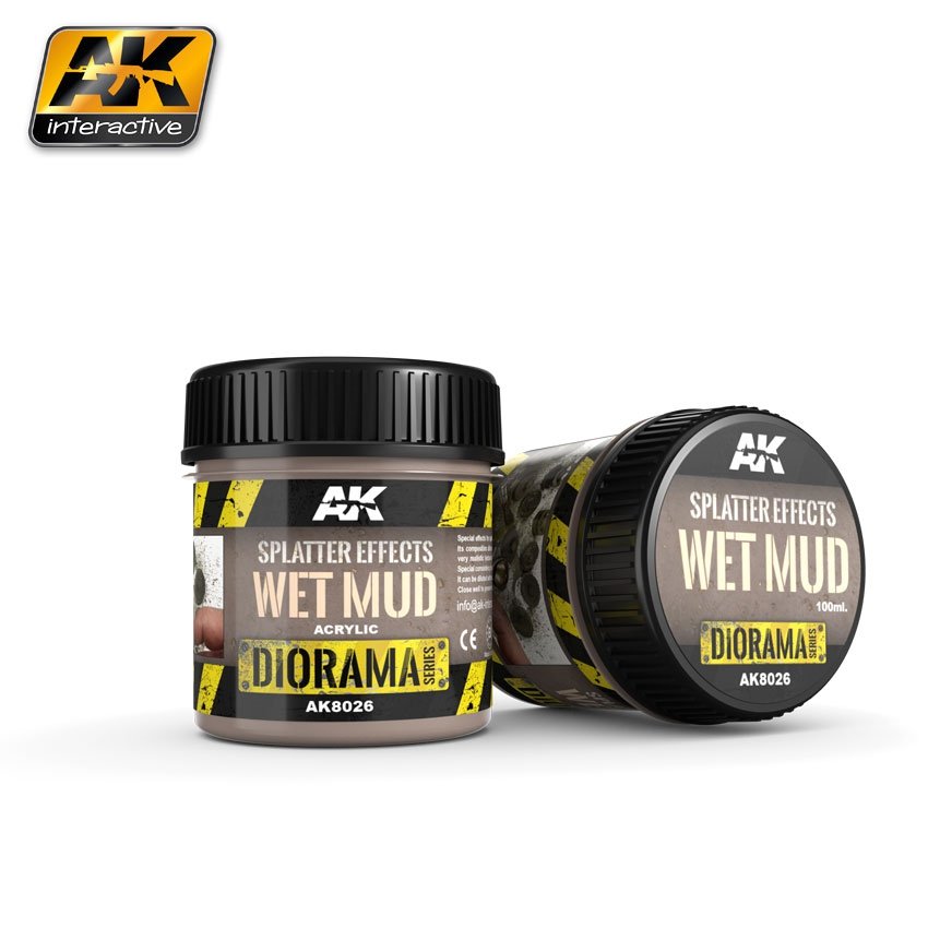 AK Interactive AK8026 Effets d'éclaboussures Boue humide 100 ml