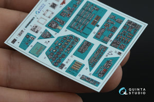 Intérieur imprimé en 3D et coloré sur papier décalcomanie Quinta Studio QDS-48570 Mi-24A (Trumpeter) (petite version) 1/48 – immagine 5