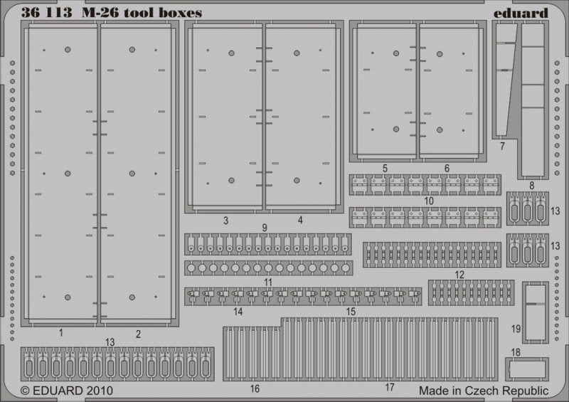Boîtes à outils Eduard 36113 M-26 1/35 Hobby boss