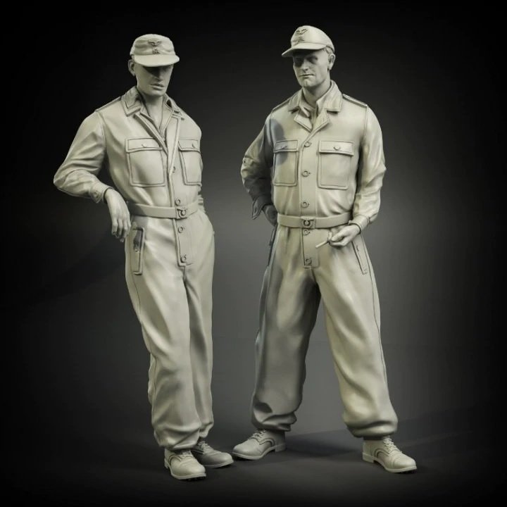 Ensemble de figurines de tankistes Panzer Art FI35-003, camouflage Waffen-SS, échelle 1/35 