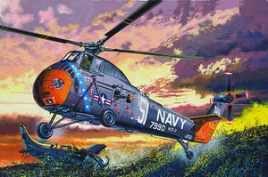 Trumpeter 02882 Hélicoptère américain H-34 – Sauvetage de la Marine 1/48