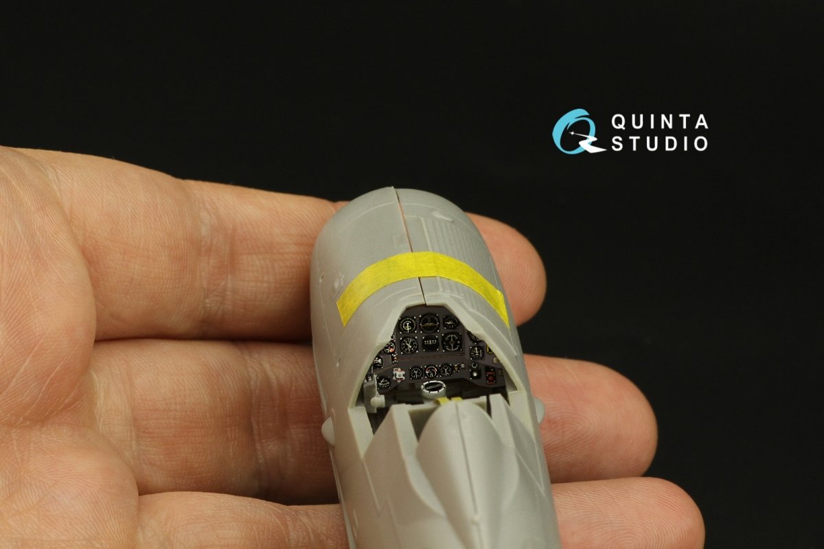 Intérieur imprimé en 3D et coloré sur papier décalcomanie (Roden) pour Gloster Gladiator MKII (Quinta Studio QD48312) à l&amp;#39;échelle 1/48 – image 10