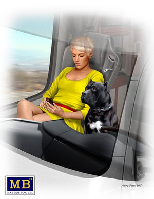 Master Box 24045 Joni (Lookout) Johnson et son chien Maxx 1/24