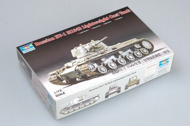 Trumpeter 07233 Russia KV-1 M1942 Lightweight Cast TANK 1/72 – zdjęcie 2