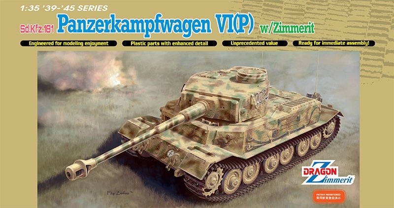 Dragon 6797 Sd.Kfz.181 Panzerkampfwagen VI(P) avec Zimmerit (1/35)
