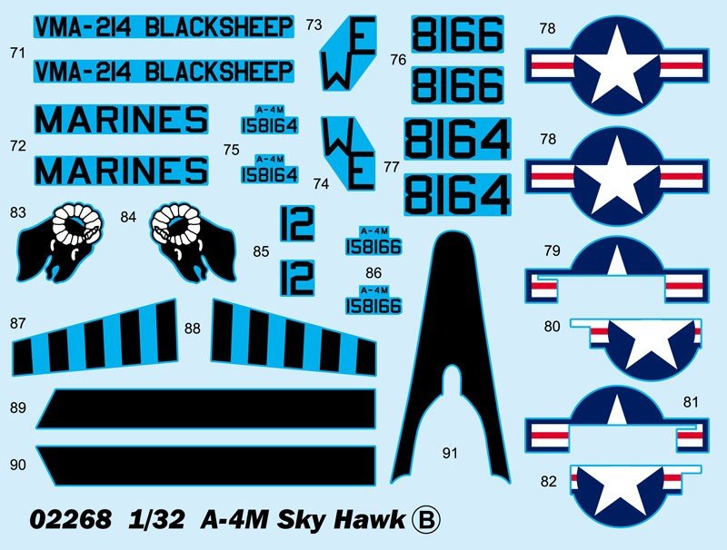 Trumpeter 02268 A-4M Skyhawk 1/32 – imagen 5