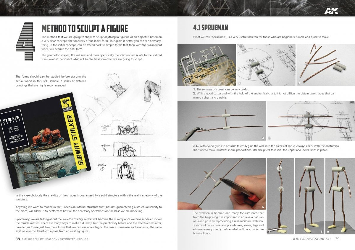 AK Interactive AK512 AK LEARNING 11: FIGURE SCULPTING &amp;amp; CONVERTING TECHNIQUES EN – zdjęcie 4