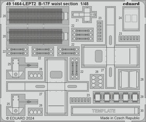 Eduard BIG49427 Nez alternatif pour B-17F (cadre X) PARTIE I EDUARD 1/48 – image 8