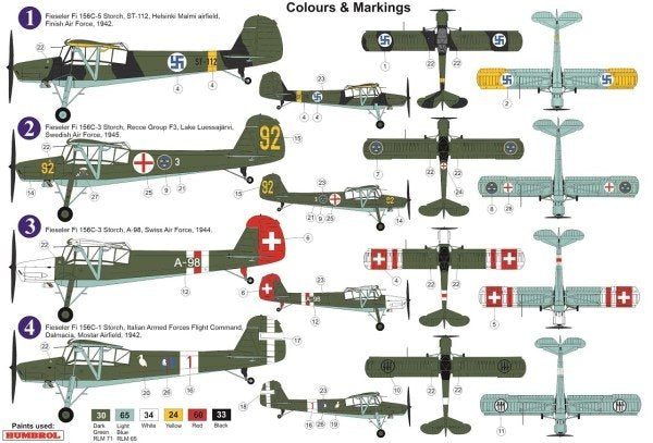 AZ Modèle AZ7647 Fieseler Fi 156C-1/3/5 « Storch » Service étranger 1/72 – image 2