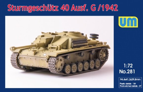 Unimodels 281 Sturmgeschutz 40 Ausf. G/1942 1/72