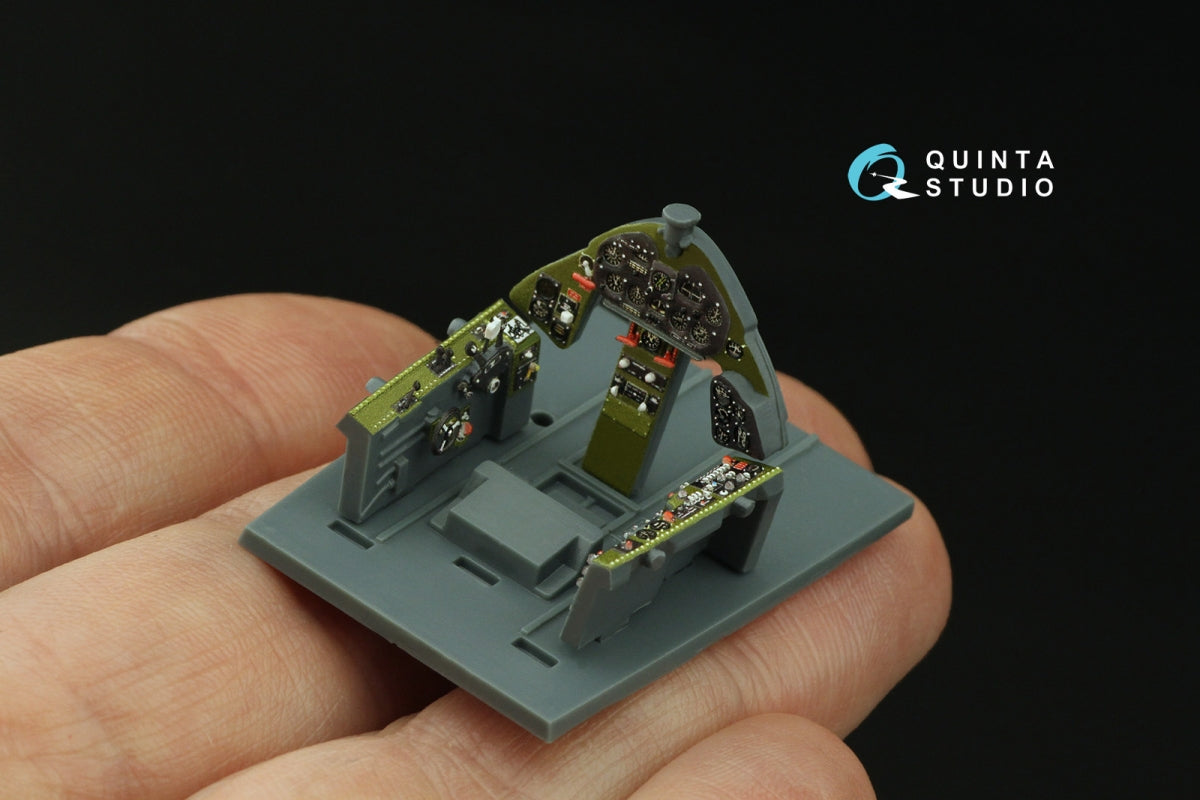 Intérieur coloré imprimé en 3D sur papier décalcomanie Quinta Studio QD48427 F6F-5 Hellcat (Eduard) 1/48 – immagine 8
