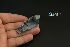 Intérieur imprimé en 3D et coloré sur papier décalcomanie Quinta Studio QD72068 F-15C Late/F-15J Late (GWH) 1/72  – immagine 5