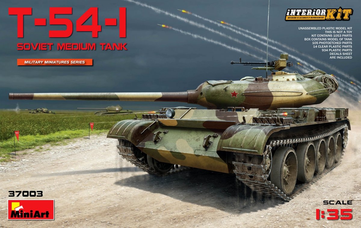 MiniArt 37003 T-54-1 CHAR MOYEN SOVIÉTIQUE. Kit intérieur 1/35