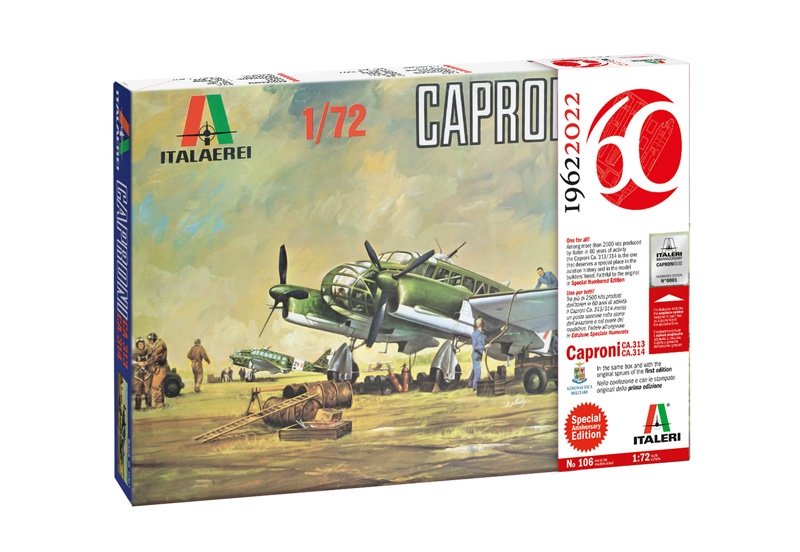 Italeri 0106 Caproni Ca. 313/314 Vintage Édition Spéciale Anniversaire 1/72 – immagine 2