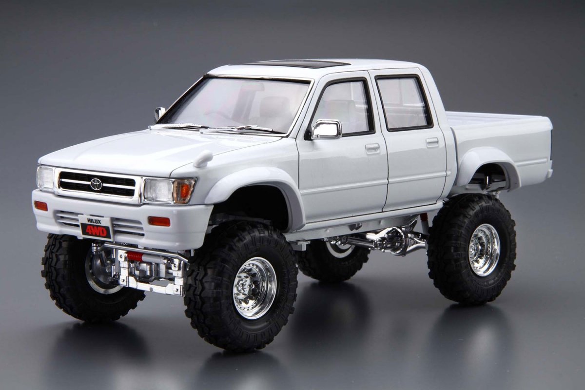 Aoshima 05097 HILUX PICKUP DOUBLE CABINE RELEVÉE &amp;#39;94 (TOYOTA) 1/24 – immagine 2