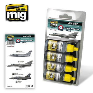 MUNITIONS de Mig Jimenez 7211 JETS MODERNES FRANÇAIS 4x17ml