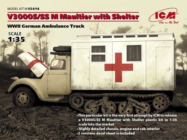 ICM 35414 V3000S/SS M Maultier avec abri (1/35)