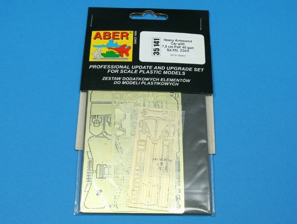 Aber 35141 Voiture blindée lourde Sd.Kfz 234/4 avec canon de 7,5 cm (ITA) (1/35) – imagen 3
